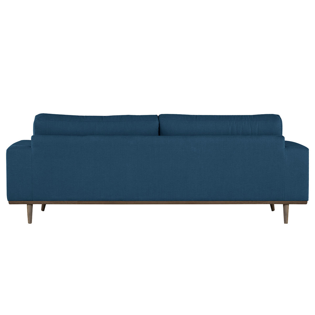 2-SITZER SOFA - Blau/Eichefarben, Naturmaterialien/Eichenholz (197/81/88cm) - home24