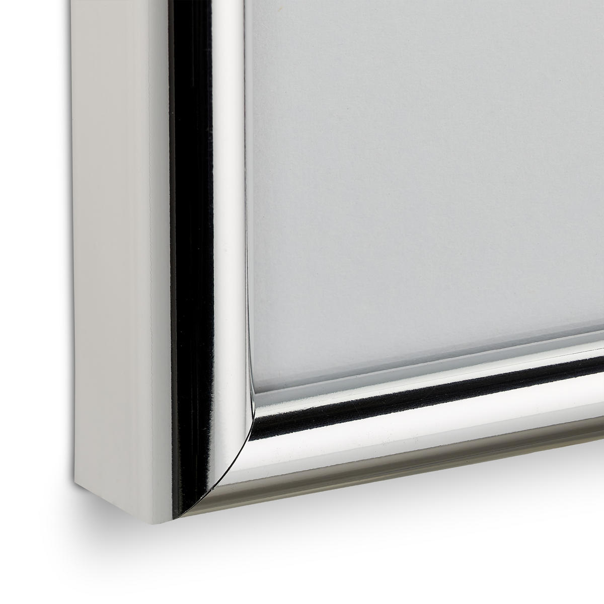 2xBILDERRAHMEN - Silberfarben, Glas/Kunststoff (22/30.5/2cm) - Relaxdays