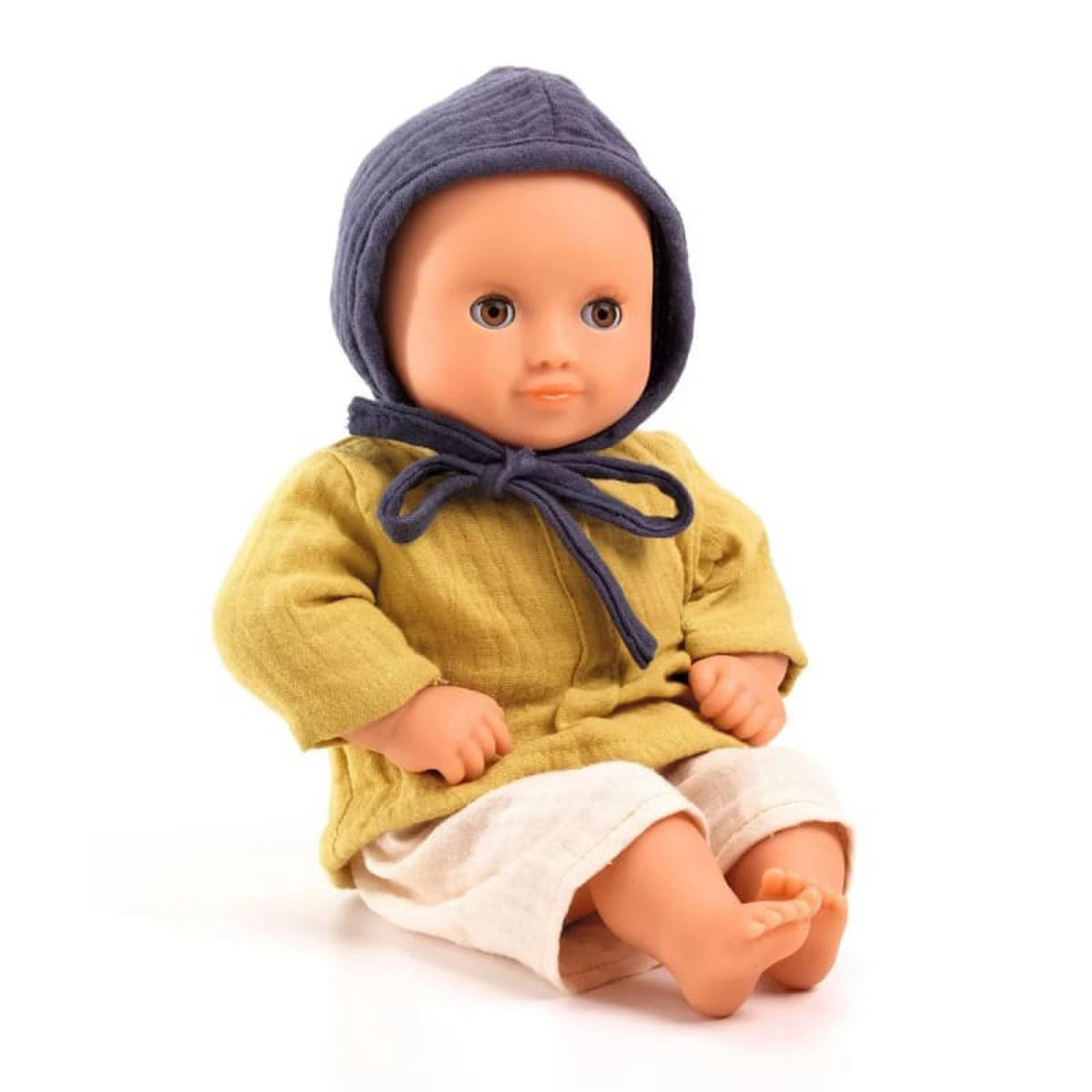 PUPPEN Djeco Camomille, Baby, 32 cm - Braun, Kunststoff (34/10/20cm) - ich-zapfe