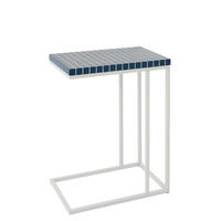 BEISTELLTISCH RECHTECKIG Blau - Blau, Metall (47.5/29.5/60.5cm) - J-Line