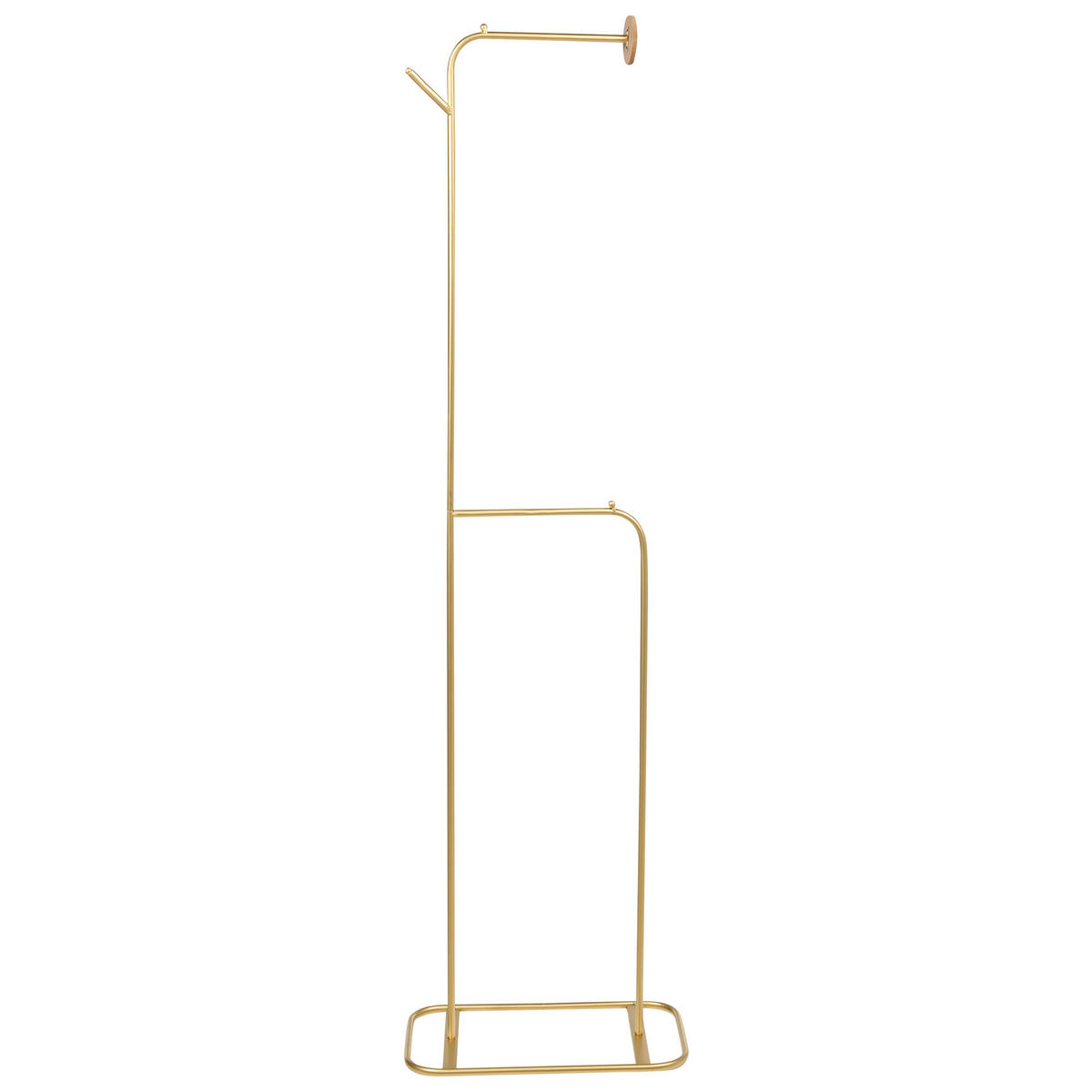 GARDEROBENSTÄNDER Gold Eureka - Goldfarben, Metall (48/171/30cm) - Beliani