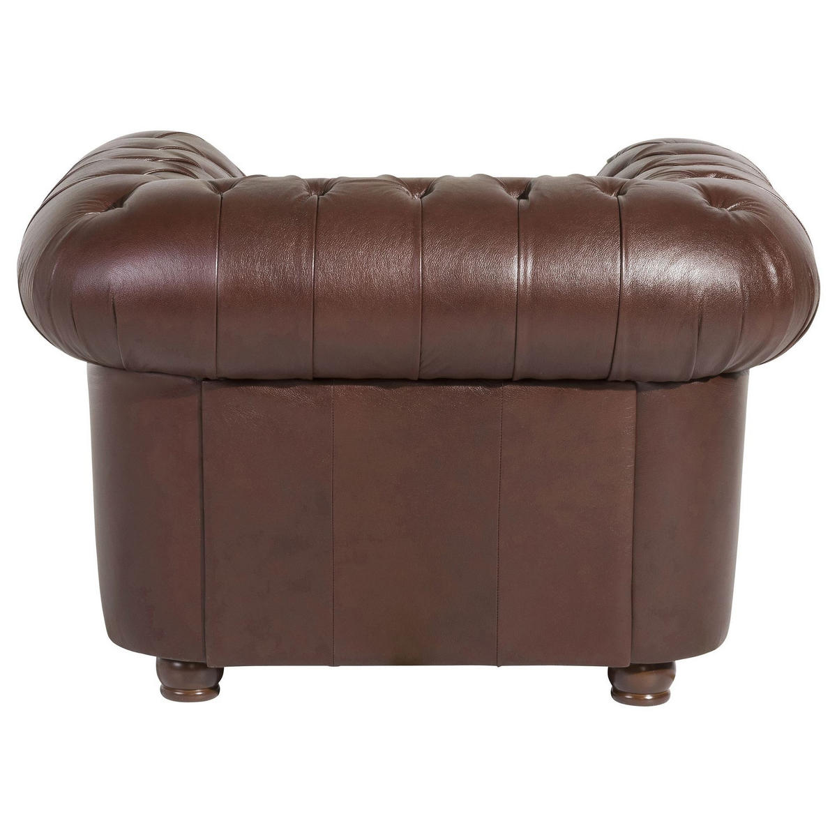 SESSEL Kalea Bezug Wischleder Buche nussbaum dunkel / braun - Braun, Leder (110/76/98cm) - 58aufmkessel