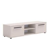 RTV-SCHRANK Maxivo 150 Kaschmir, zweitüriger TV-Tisch - Kaschmir/Schwarz, Holzwerkstoff (150/38/40cm) - Bettso
