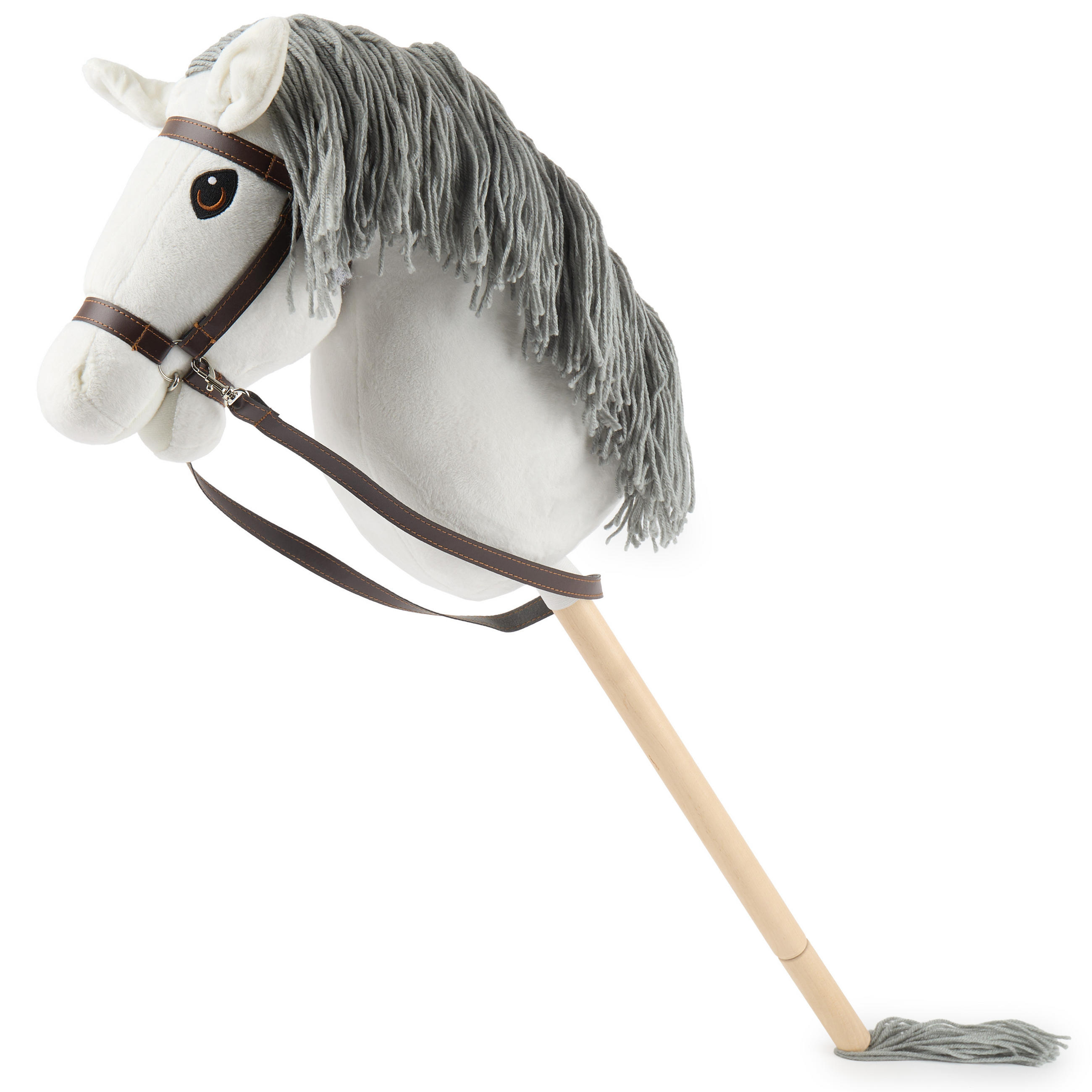HOBBY-HORSE weiß - Größe M - Weiß, Textil (35/79cm) - Bieco Spielwaren