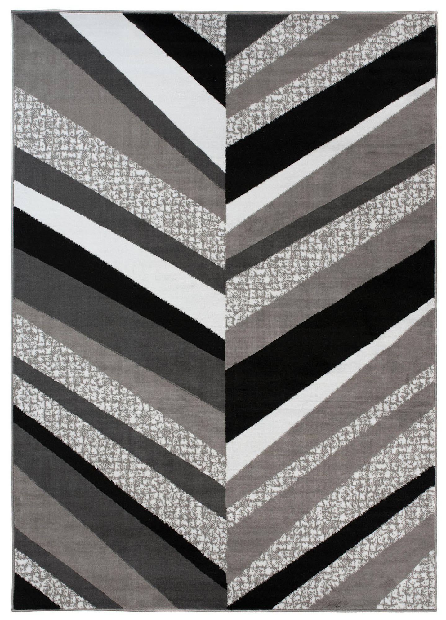 TEPPICH MAYA Grau Streifen Gestreift Meliert 220/300 cm - Grau, Textil (220/300cm) - Tapiso