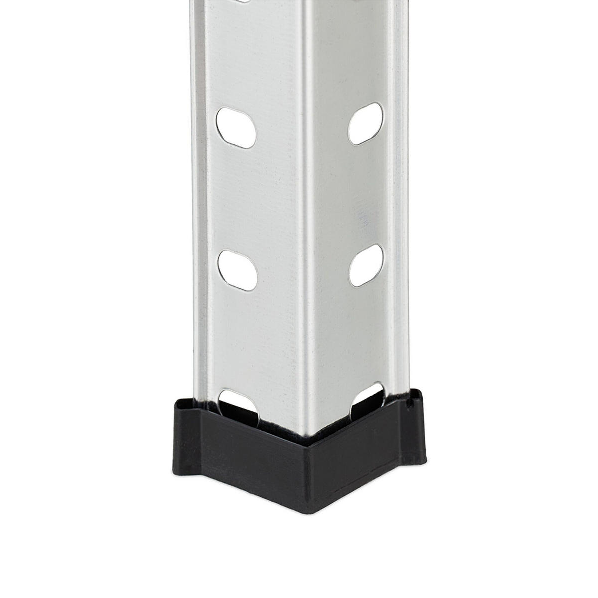 LAGERREGAL - Silberfarben, Kunststoff/Metall (75/145/30cm) - Relaxdays