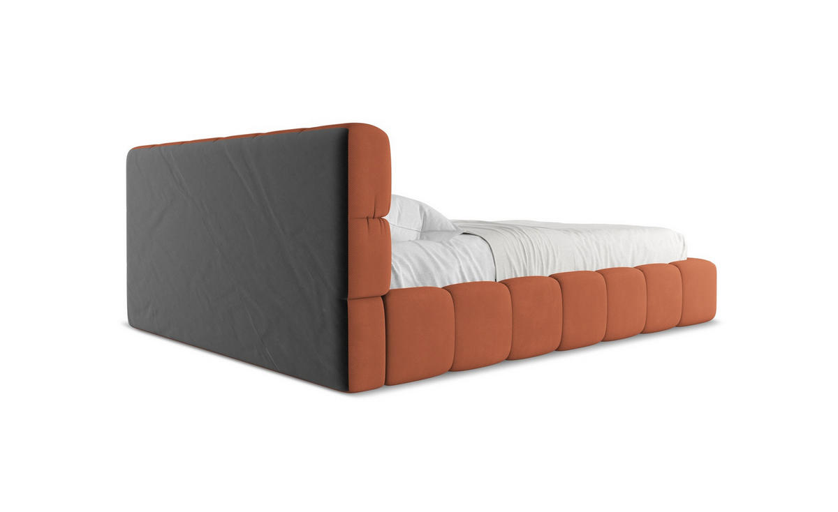 POLSTERBETT mit Bettkasten und Lattenrost 200x238 Schwarz - Schwarz, Kunststoff/Textil (160/200cm) - Makamii