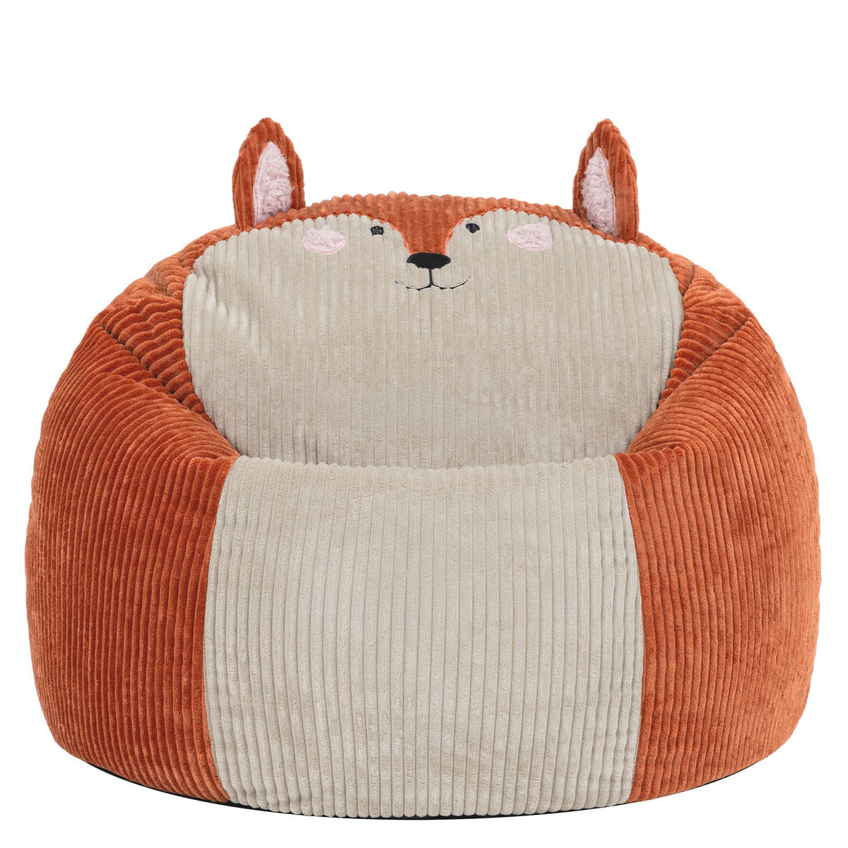 KINDERSITZSACK Cord Fuchs - Terracotta, Textil (74/53/74cm) - icon