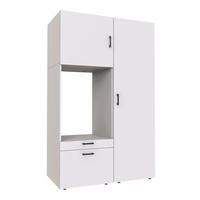 WASCHMASCHINENSCHRANK Serie 2 127cm Breit, 205cm Hoch - Weiß, Holzwerkstoff (127/205/67cm)