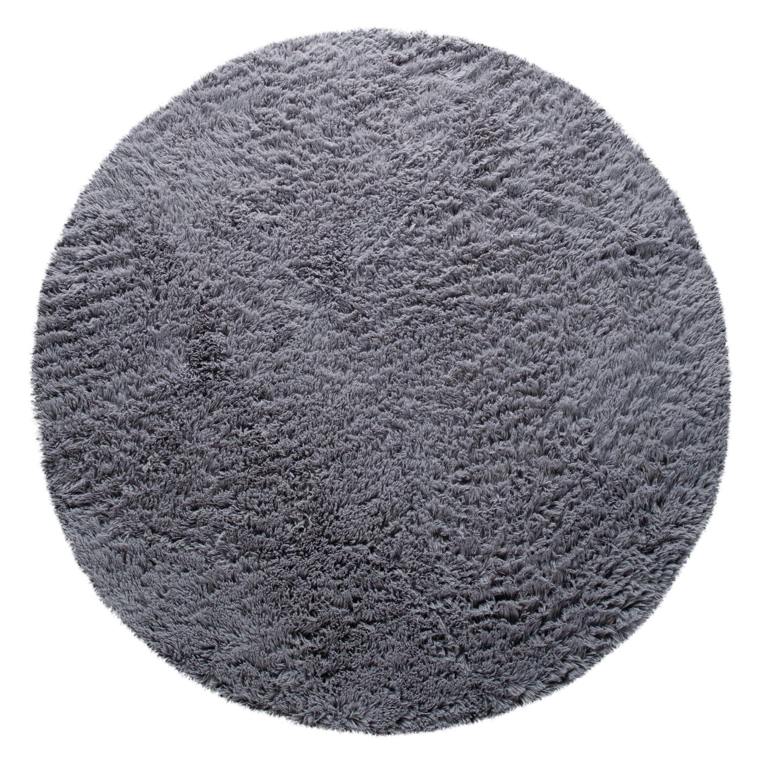 Paco Home Hochflorteppich Grau 80x80 cm