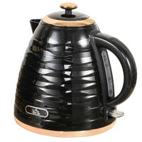 ELEKTRISCHER WASSERKOCHER DE-07956 1,7L mit Schnellkochfunktion - Schwarz, Kunststoff (19.5/23.2/24.1cm) - ComfortXL