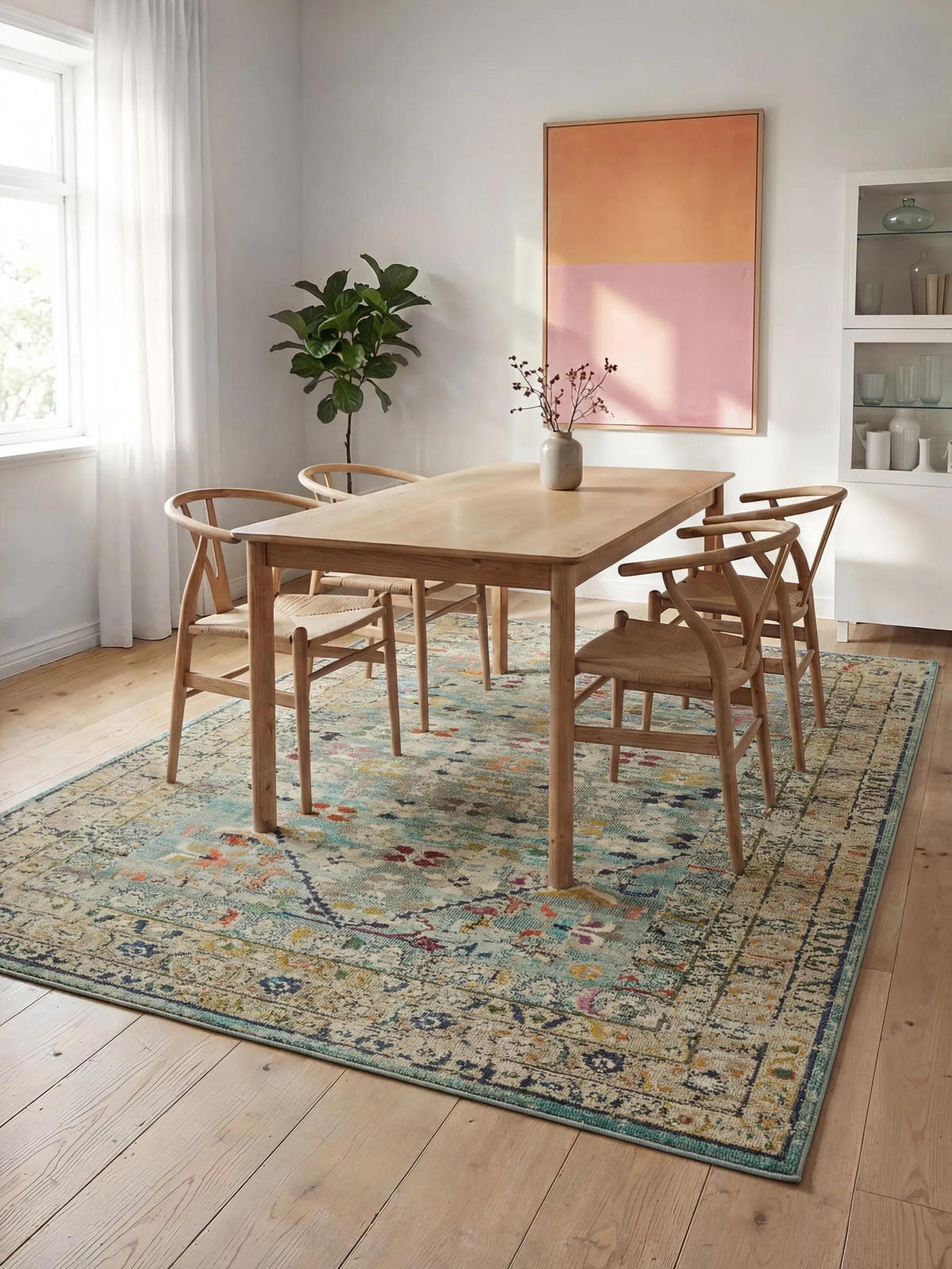 TEPPICH Casa Blau 160x230 cm - Blau, Textil (160/230cm) - benuta Nest