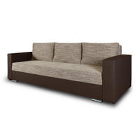 SCHLAFSOFA Bird - Silberfarben/Weiß, Holz/Kunststoff (233/87/82cm)