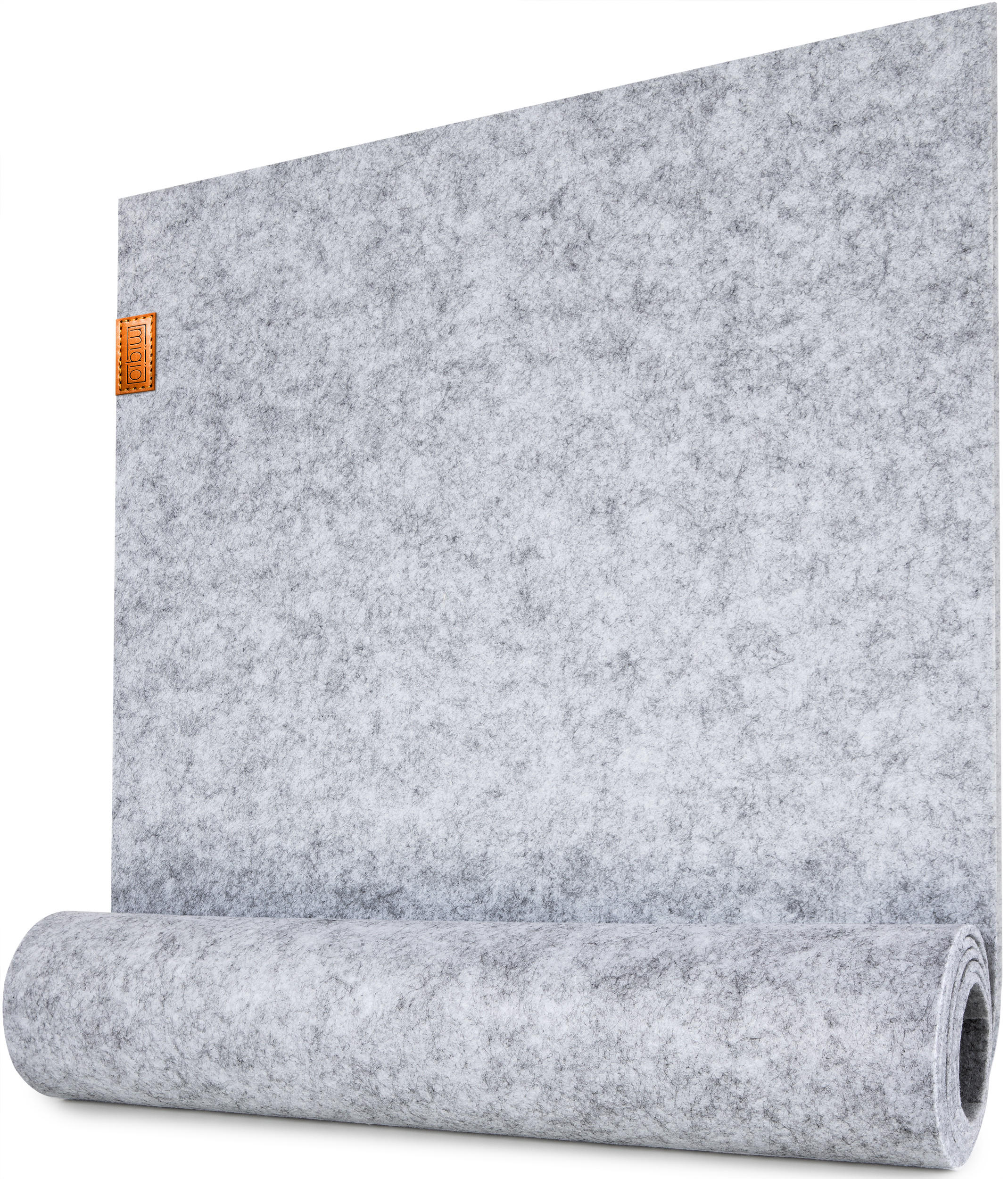 Miqio Design Tischläufer Hellgrau 40x1x150 cm
