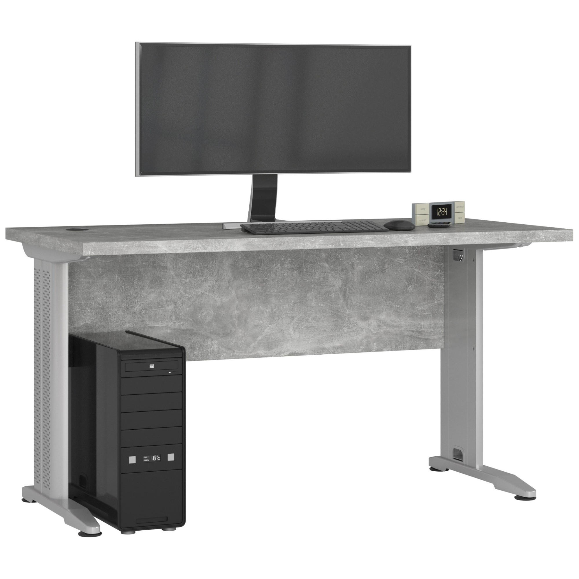 Akord Schreibtisch Grau 135x76x60 cm