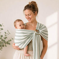 BABYTRAGETUCH Ring-Sling - Pastellgrün, Textil (70/0.1/200cm) - Hoppediz