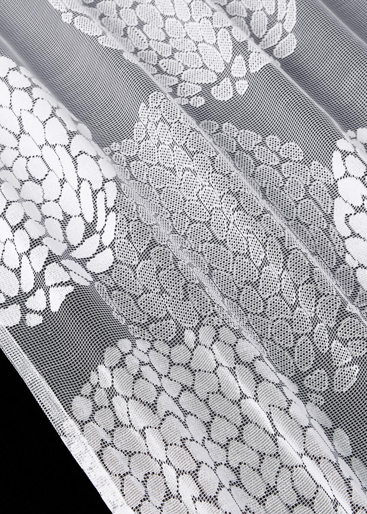 SCHLAUFENGARDINE KREISMUSTER HxB 225x300 cm - Weiß, Textil (300/225cm) - Gardinenbox