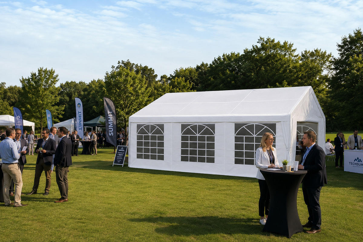 DACHPLANE Livingston - Zeltabdeckung für 4x6 Meter, PE weiss 180g/m². BxTxH: 400x600x310 cm - Weiß, Kunststoff (400/0.3/600cm) - TPFGarden
