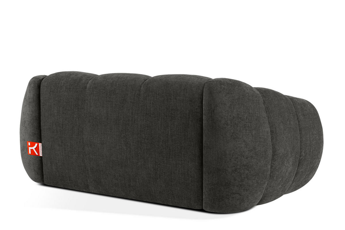 2-SITZER SOFA FLAVA, Graphitfarben - Graphitfarben, Holz/Holzwerkstoff (200/76/100cm) - KONSIMO®