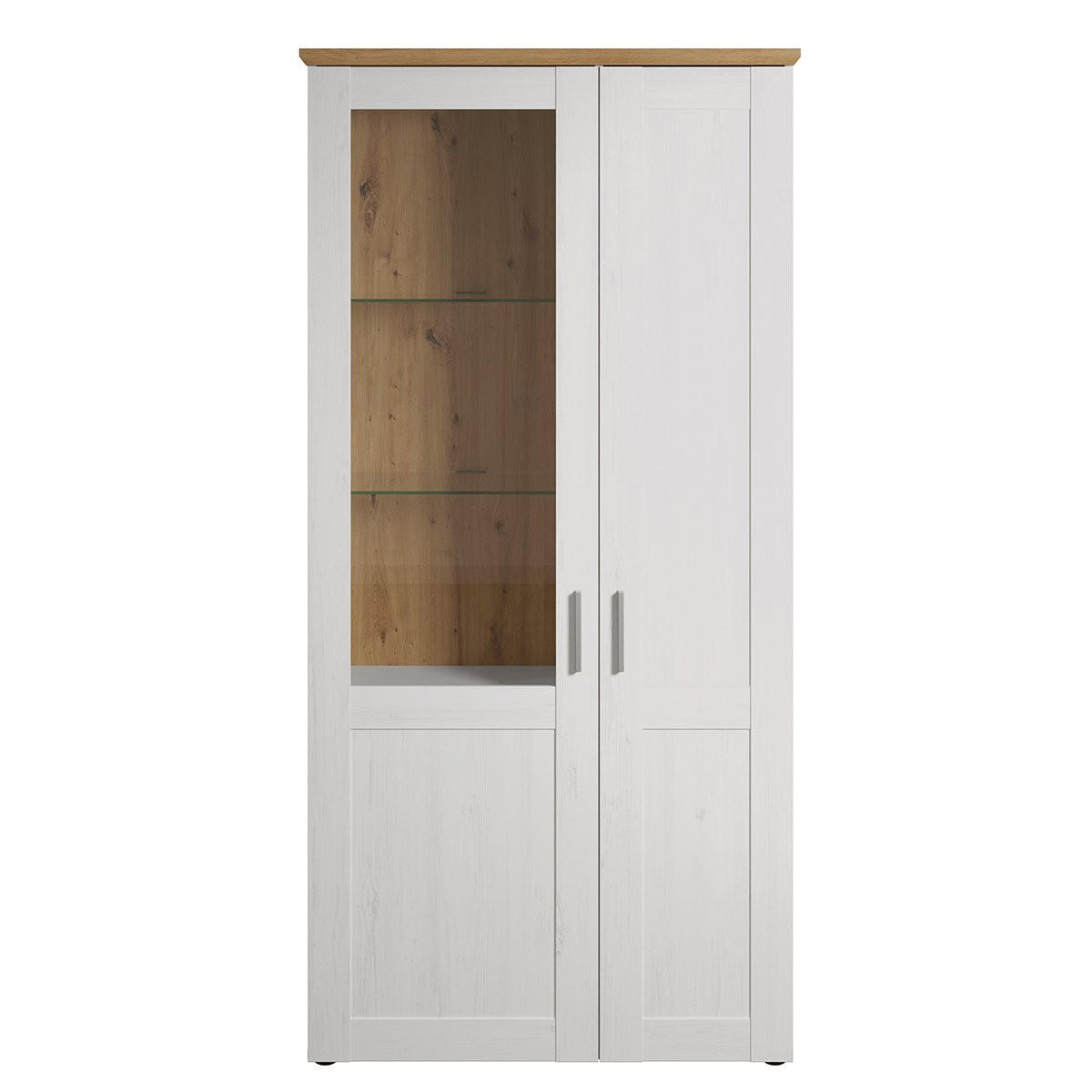 Trendteam Vitrine Pinien 95x195x38 cm