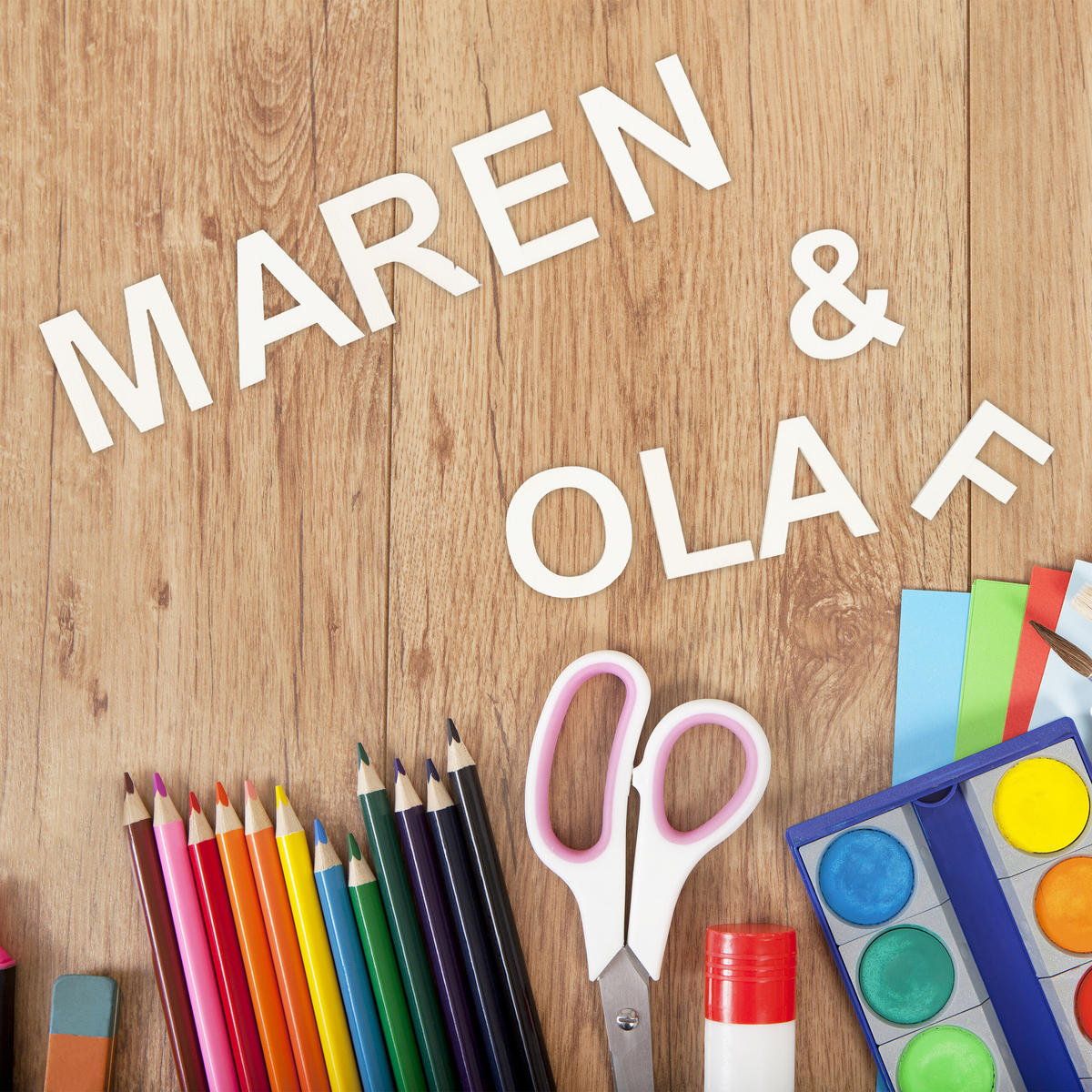 324TLG.HOLZBUCHSTABEN-SET - Multicolor, Holz (10.5/2.5/30cm) - Relaxdays