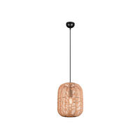 LED-HÄNGELEUCHTE mit Lampenschirm aus Sisal Ø35cm - Naturfarben, Naturmaterialien/Metall (35/35/150cm) - meineWunschleuchte