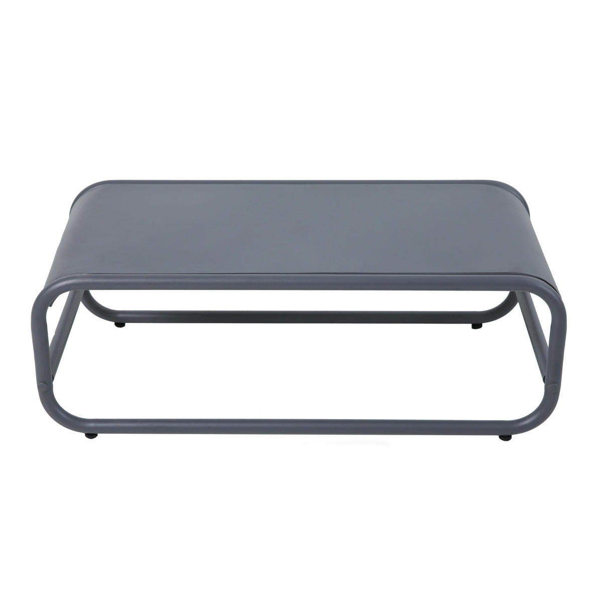 BEISTELLTISCH, grau - Grau, Metall (85/40/30cm) - Oviala