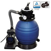 SANDFILTERPUMPE 400 W 11.000 L/H - Schwarz, Kunststoff (45.8/62.1/29.8cm) - vidaXL