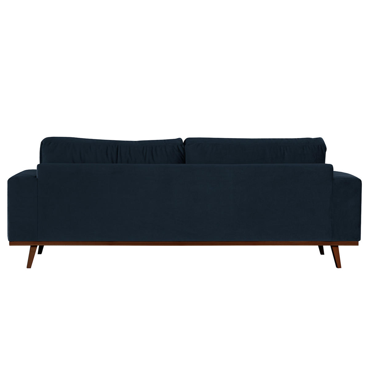 2-SITZER SOFA - Buchefarben/Dunkelblau, Buchenholz/Textil (197/81/88cm) - home24