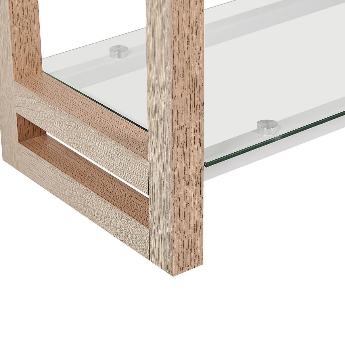 BÜCHERREGAL 4 Fächer Jenks - Weiß, Holzwerkstoff (68/152/30cm) - Beliani
