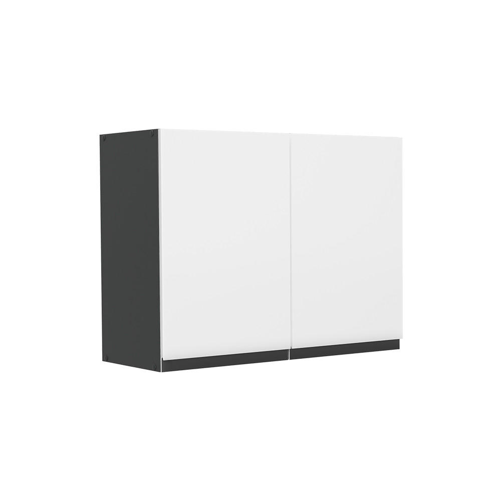 KÜCHENGLASSCHRANK R-Line, Weiß/Anthrazit, 80 cm - Anthrazit/Weiß, Holzwerkstoff (80/60/31cm) - Vicco