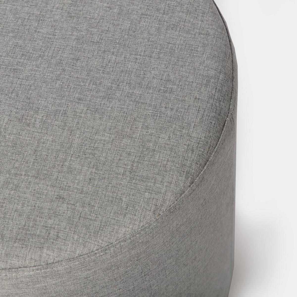 POUF Fani Grau 36 cm x 40 cm - Grau, Textil (36/40/36cm) - Klast Home