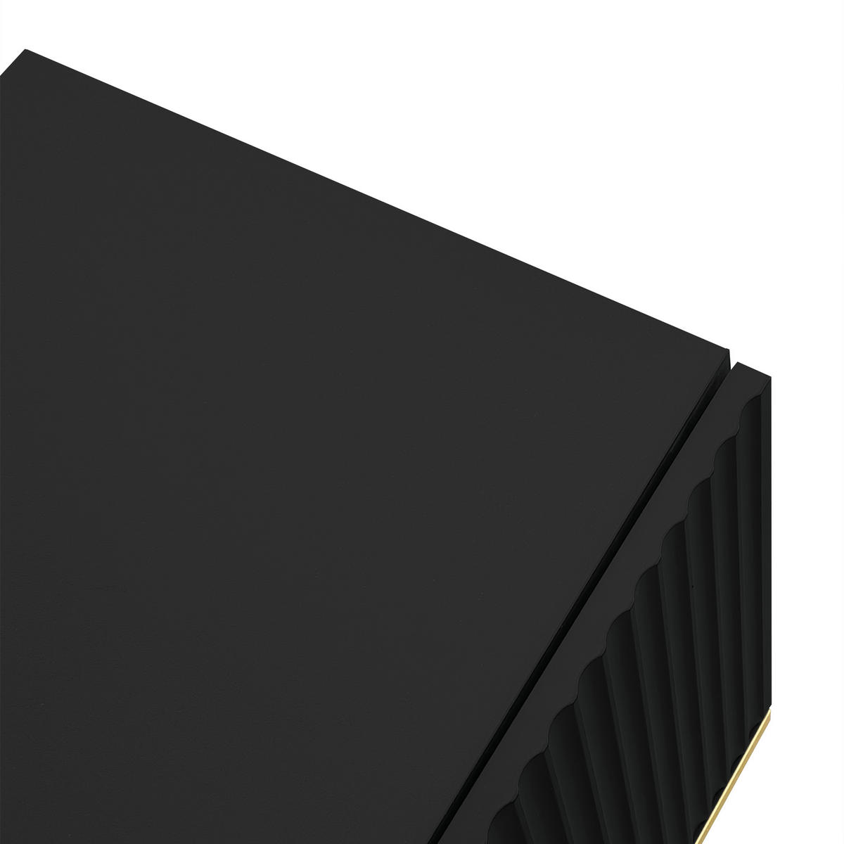 TV-MÖBEL Schwarz 165/36/55 cm - Schwarz, Holzwerkstoff (165/55/36cm) - PANGIVO