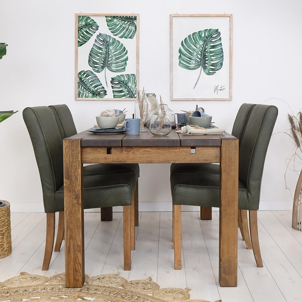 Thumbnail - Seart Esstisch, Dunkelbraun, Holz, Echtholz,Kiefer, Rechteckig, 90x78x160 cm, Esszimmer, Tische, Esstische