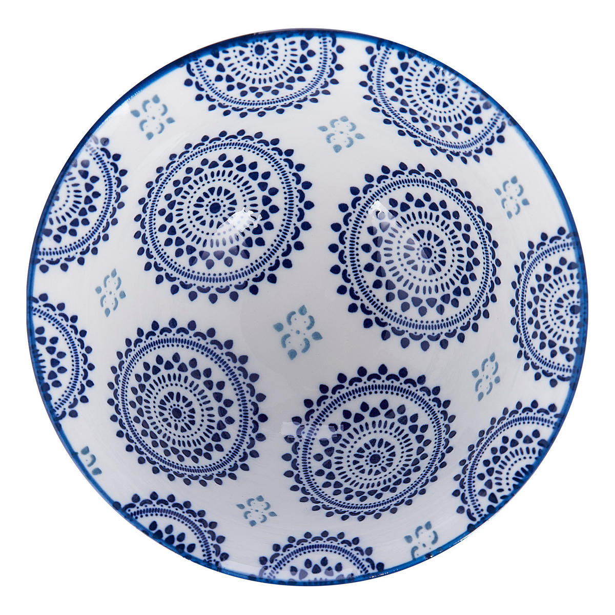 SCHALEN 6er-Set Ornaments 240 ml - Blau, Keramik (11/11/5cm) - Butlers