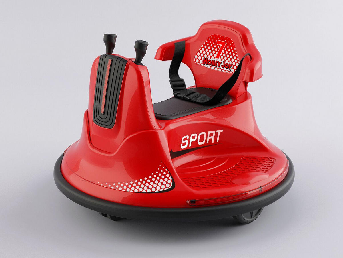 AUTOSCOOTER Aufsitz Kinder Rot - Rot, Kunststoff (66.5/47.6/66.5cm) - COSTWAY