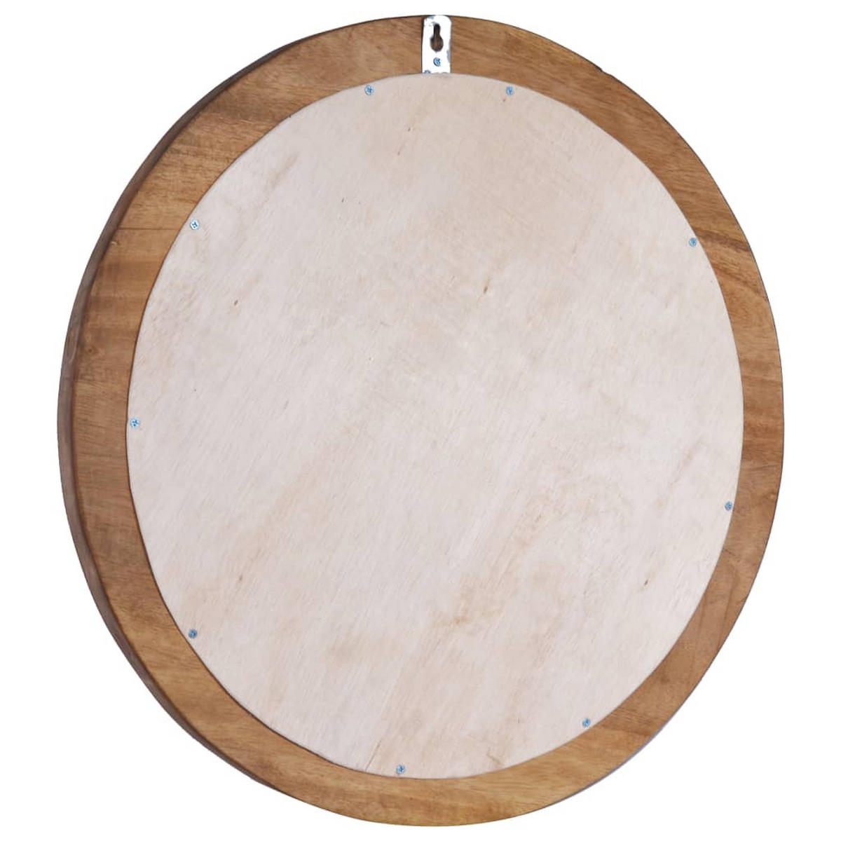 WANDSPIEGEL 60 cm Teak Rund - Naturfarben, Holz (60/60/3cm) - furnicato