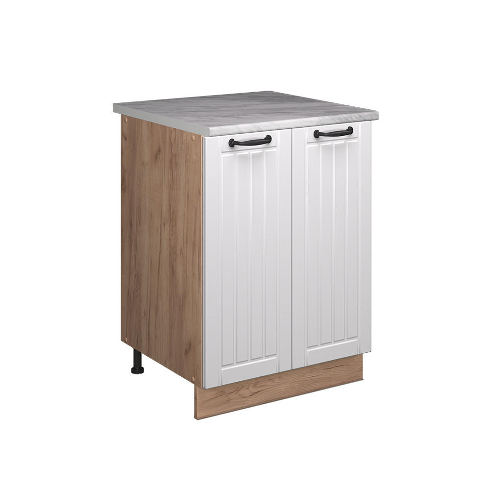 Vicco SKŘÍŇKA POD DŘEZ Fame-Line, Bílý venkovský dům/Zlatý mocný dub, 60 cm