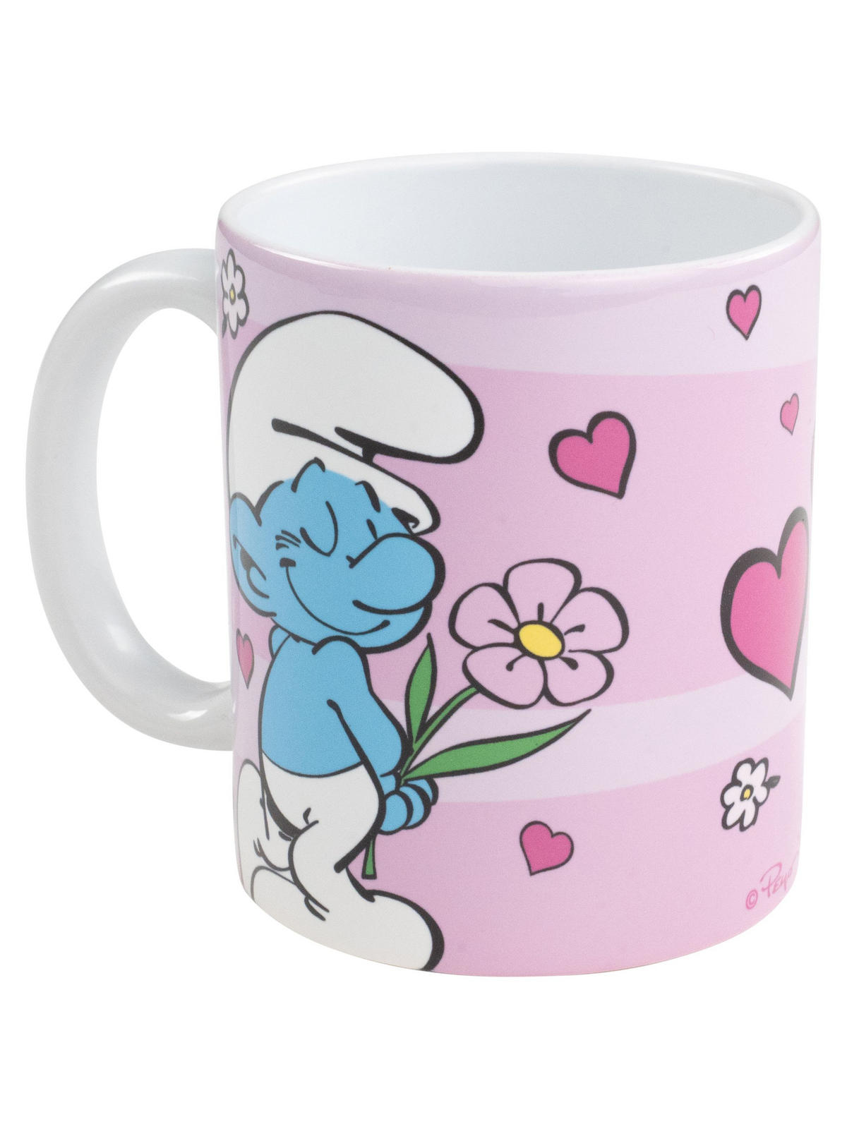 BECHER Die Schlümpfe Schlumpfine Rosa 320 ml - Rosa, Keramik (0.32L) - United Labels