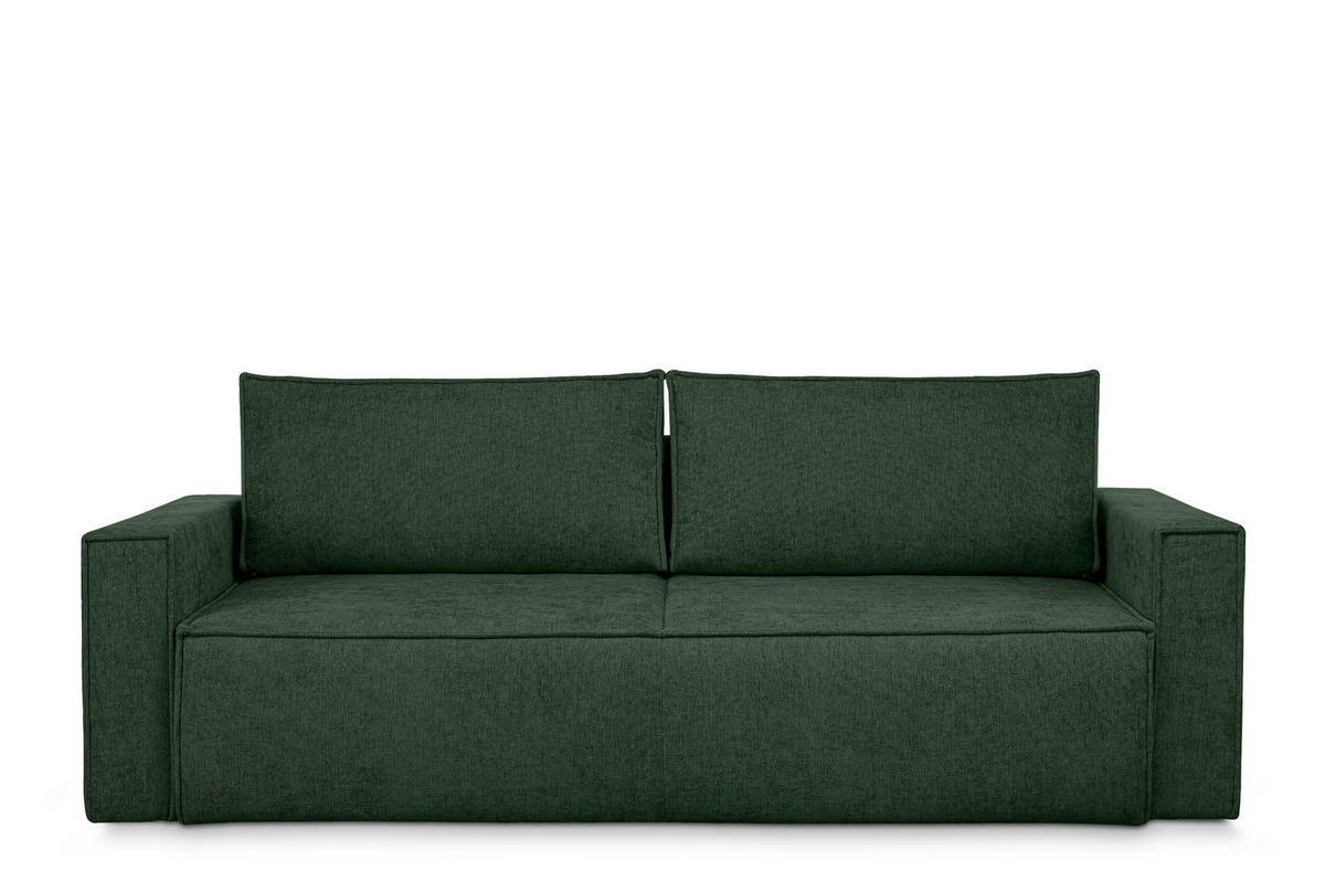 3-SITZER-SOFA NAPI II mit Schlaffunktion, grün - Grün, Textil (228/89/101cm) - KONSIMO®