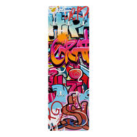 WANDGARDEROBE - HipHop Graffiti 34/105 cm - Multicolor, Holzwerkstoff (34/105/1.6cm) - Bilderwelten
