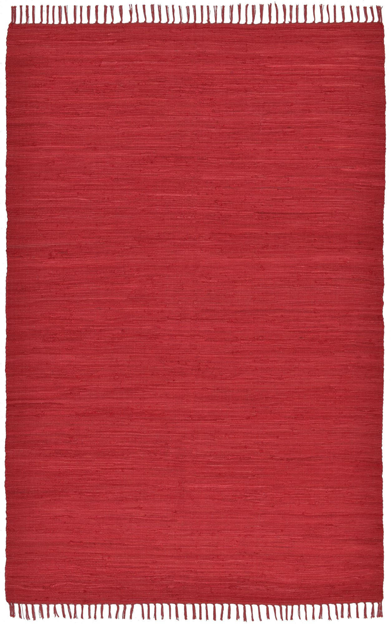 Rug and Roll Fleckerlteppich Rot 160x230 cm