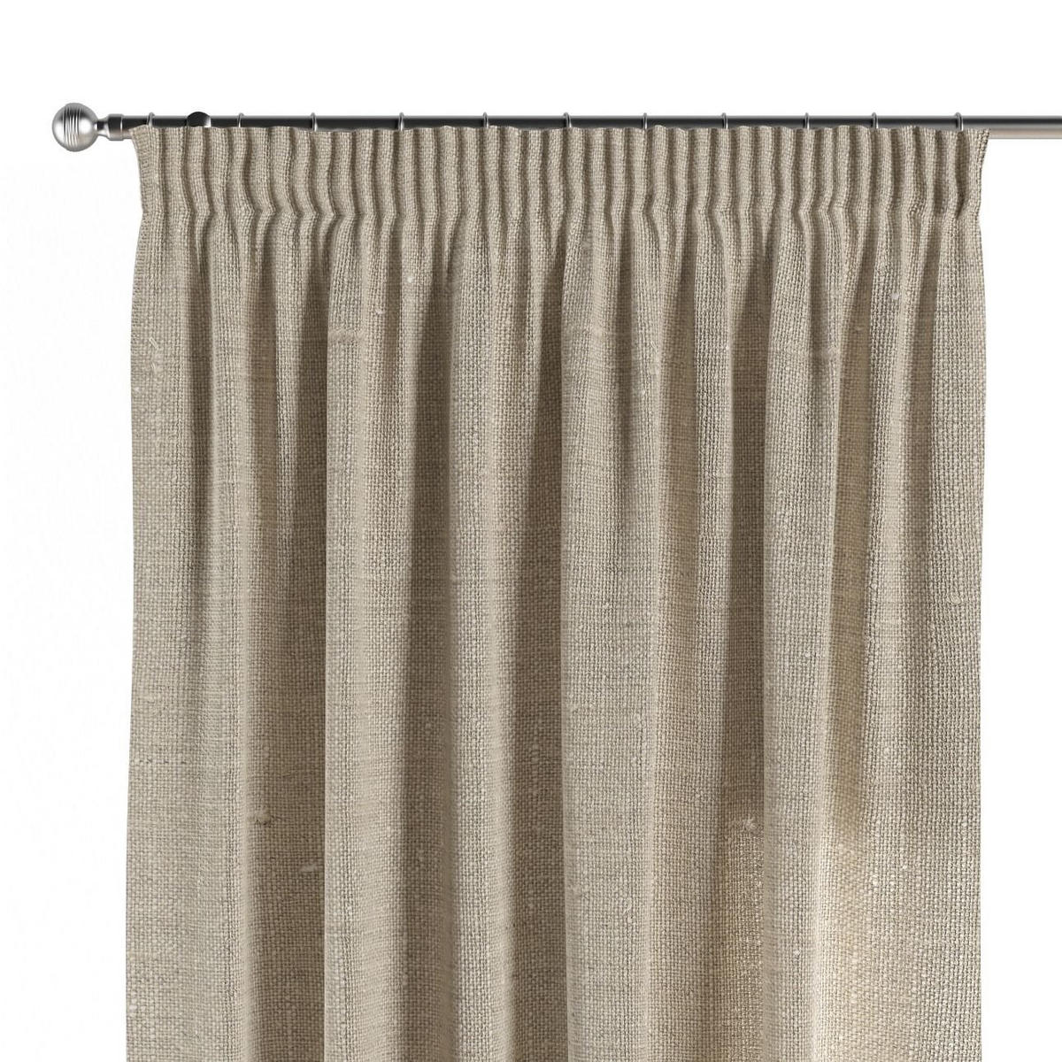VORHANG Leinen natur, 130x100 cm - Beige, Textil (130/100cm) - Dekoria