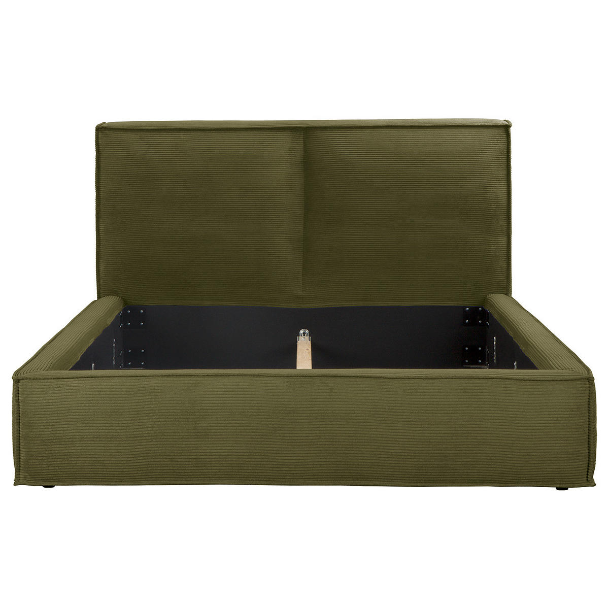 POLSTERBETT - Olivgrün, Textil (220/200cm) - home24