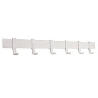 MODERNE GARDEROBENLEISTE Wandgarderobe Matt Weiß 58 cm - Weiß, Metall (58/7/5cm) - Designfabrik Hamburg