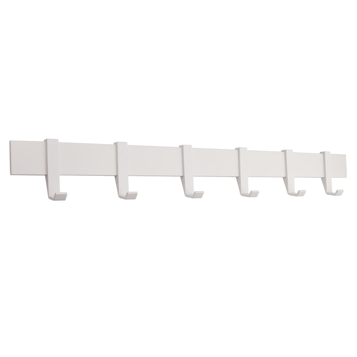 MODERNE GARDEROBENLEISTE Wandgarderobe Matt Weiß 58 cm - Weiß, Metall (58/7/5cm) - Designfabrik Hamburg