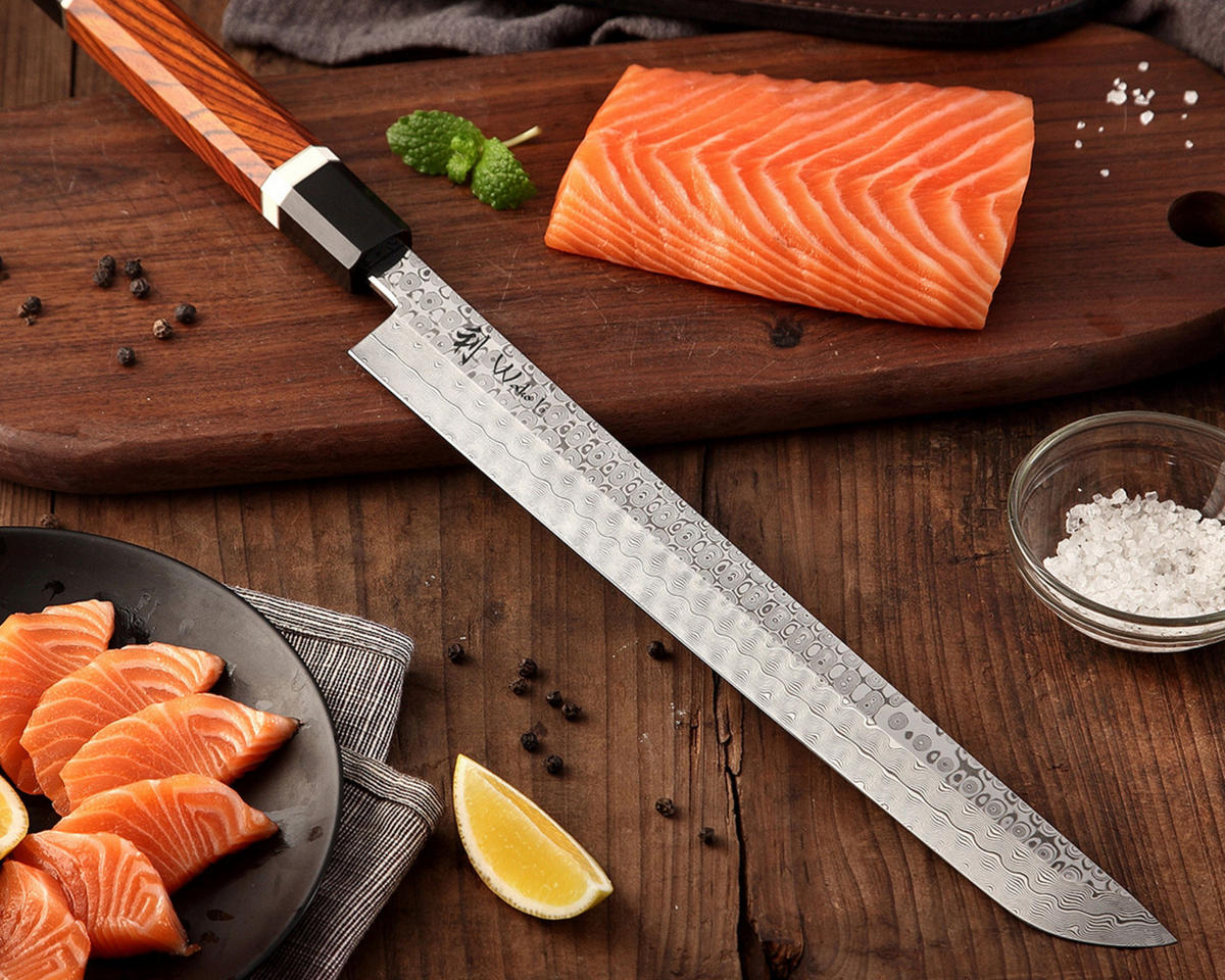 SASHIMIMESSER 28 cm - Braun, Holz/Metall (43cm) - Wakoli