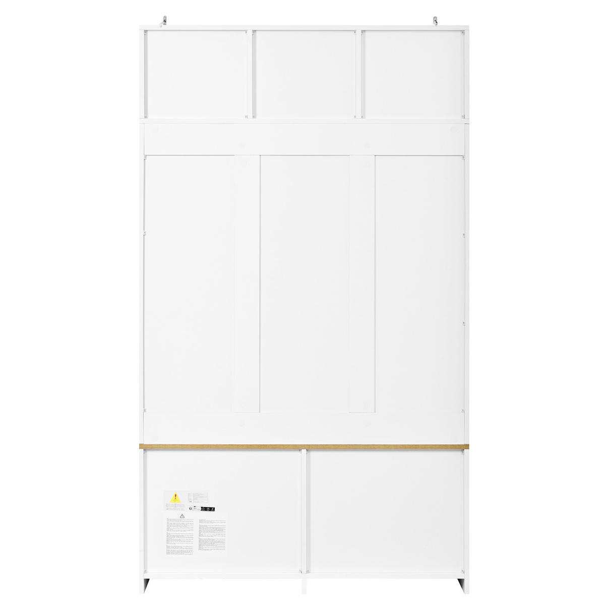 GARDEROBE 105/180/40 cm Natur/Weiß aus MDF und Spanplatte mit Sitzbank - Naturfarben, Holzwerkstoff (40/180/105cm) - OKMYHOME