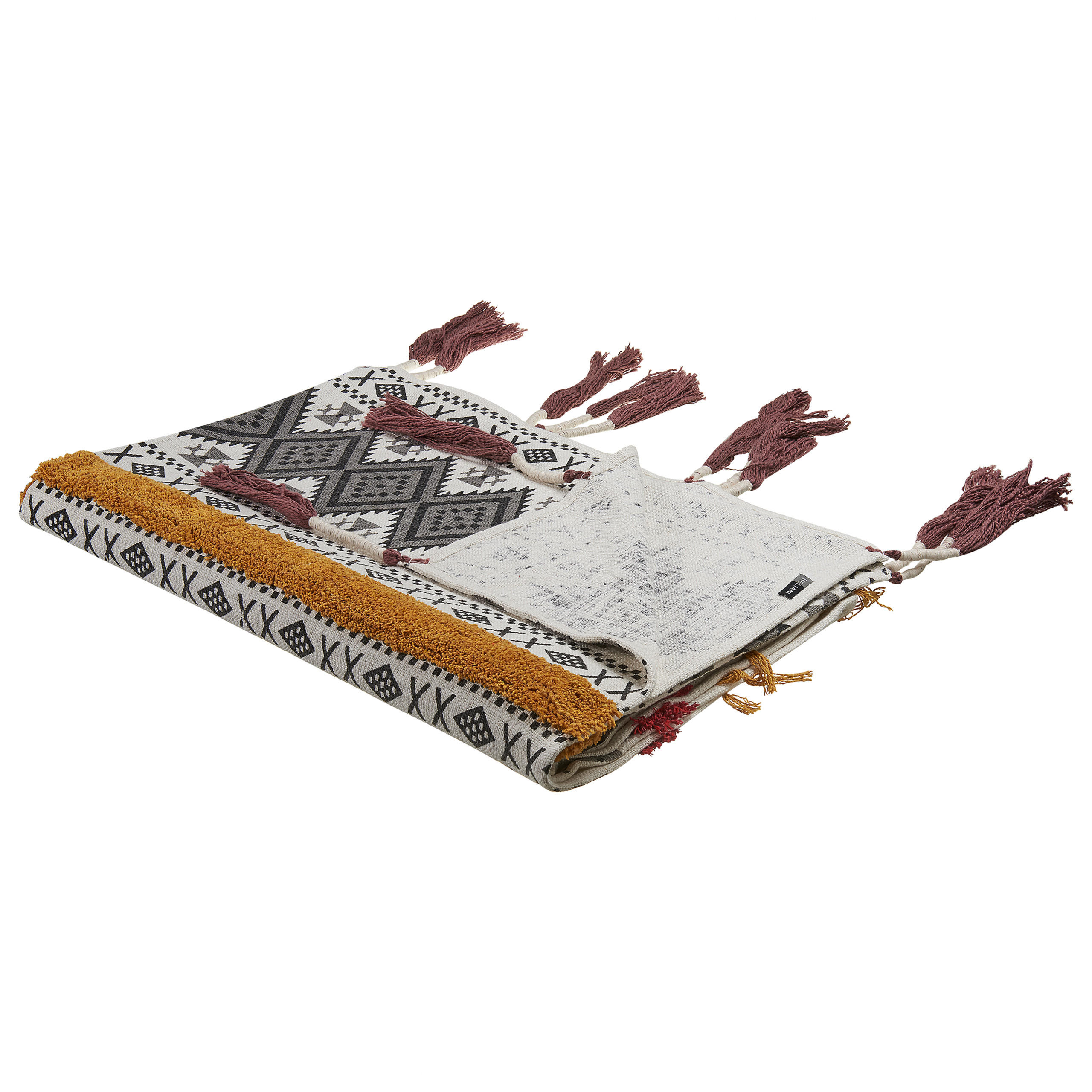 DECKE Bunt Ambala 130/180 cm - Multicolor, Naturmaterialen/Textil (130/180cm) - Beliani