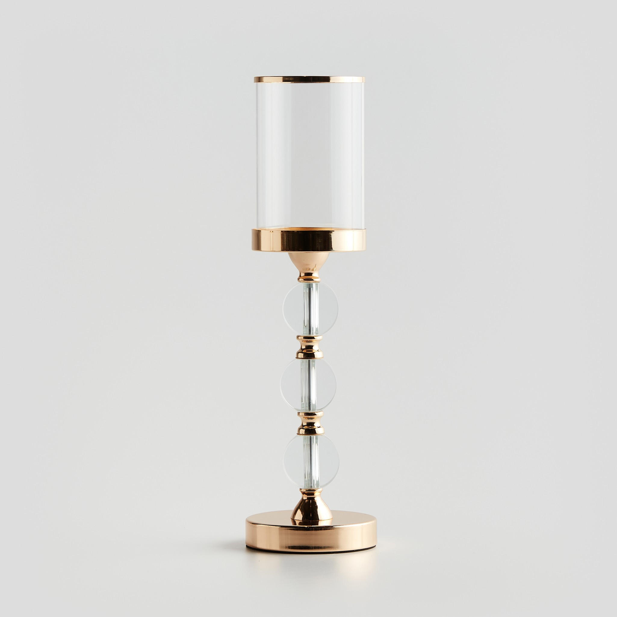 KERZENSTÄNDER Circello2 - Goldfarben, Metall (12/42.5/12cm) - home&you